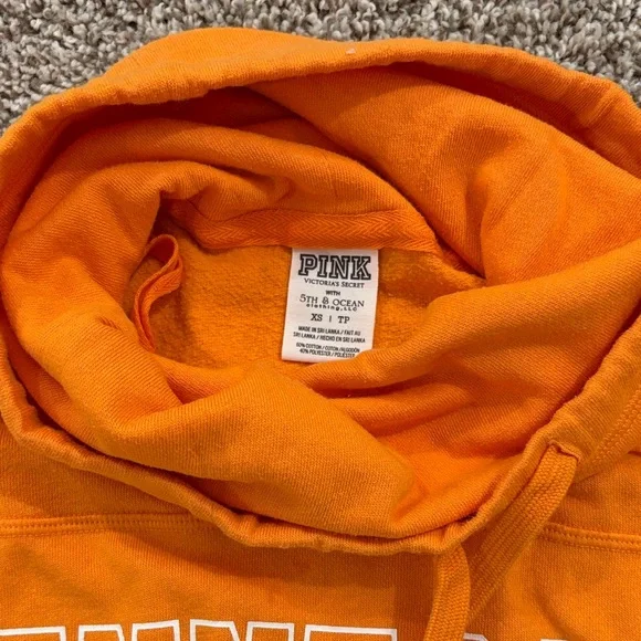 PINK Victoria's Secret Bright Orange Cowl Neck Sweater - Picture 2 of 3